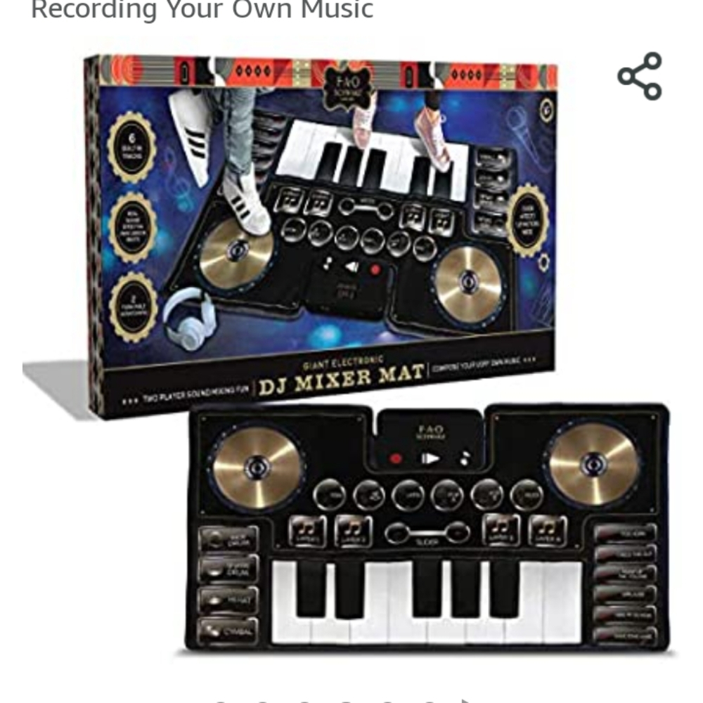 FAO Schwartz Dj/Piano/Mixing mat